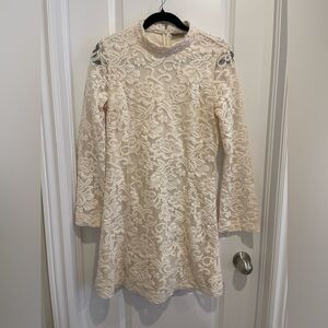 Vero  Moda Lace Off-White Dress - Size S